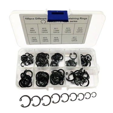 150-Piece External Circlip Assortment - 18 Sizes Snap Ring Kit 3mm To 32mm