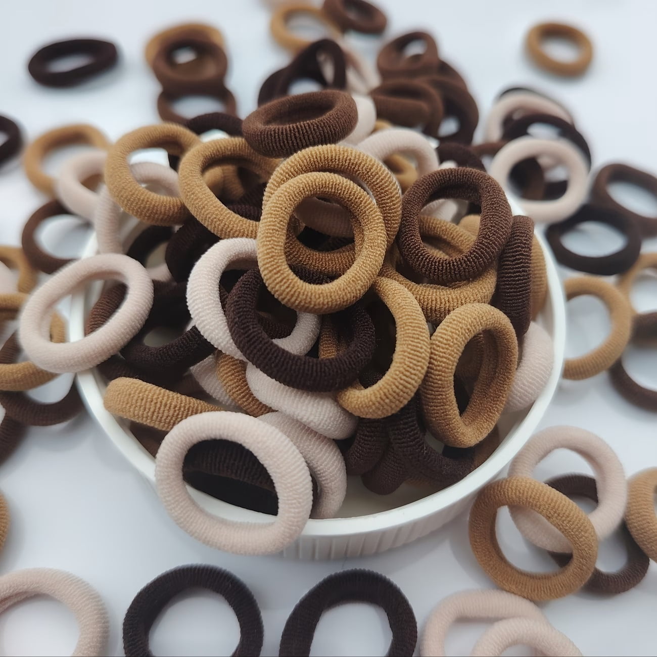 100 mini thumb scrunchies