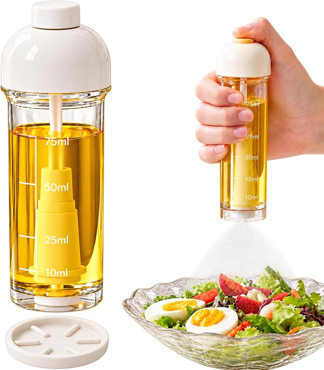 100 ml Refillable Olive Oil Sprayer Bottle with Bottom Spray for ...