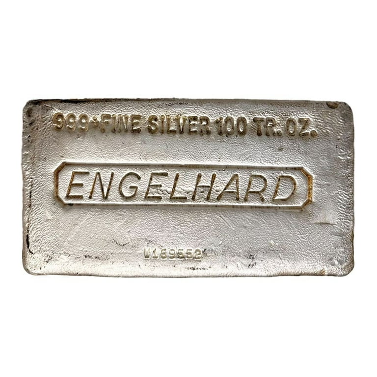 100 oz Engelhard Silver Bar (8th Series, 'W' Serial Prefix