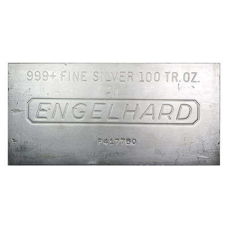 100 oz Engelhard Silver Bar