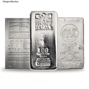 100 oz Generic Silver Bar .999 Fine