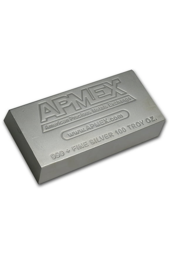 100 oz Silver Bar - APMEX (Matte-Finish)