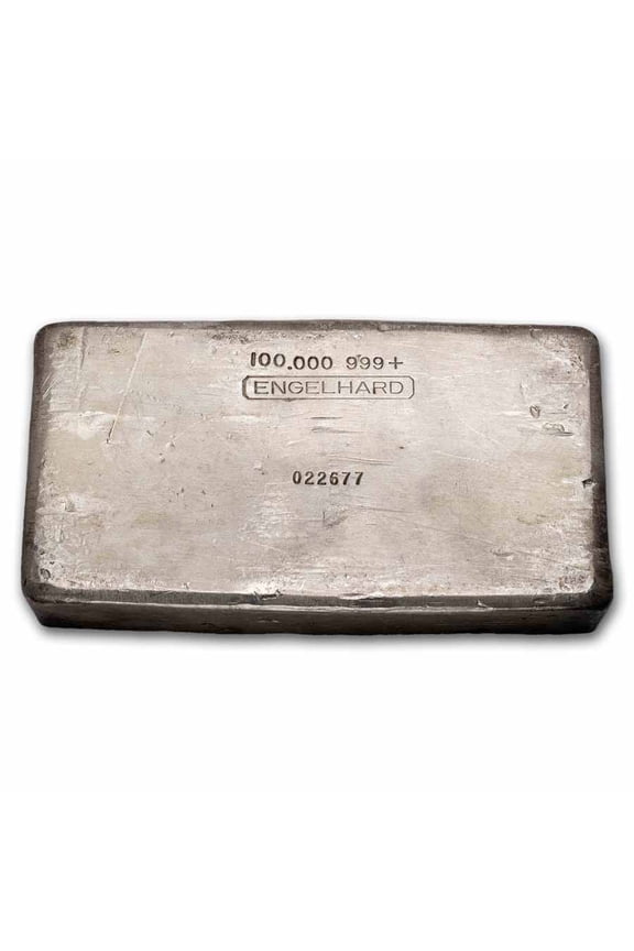 100 oz Silver Bar - Engelhard (1st Series, Tall)