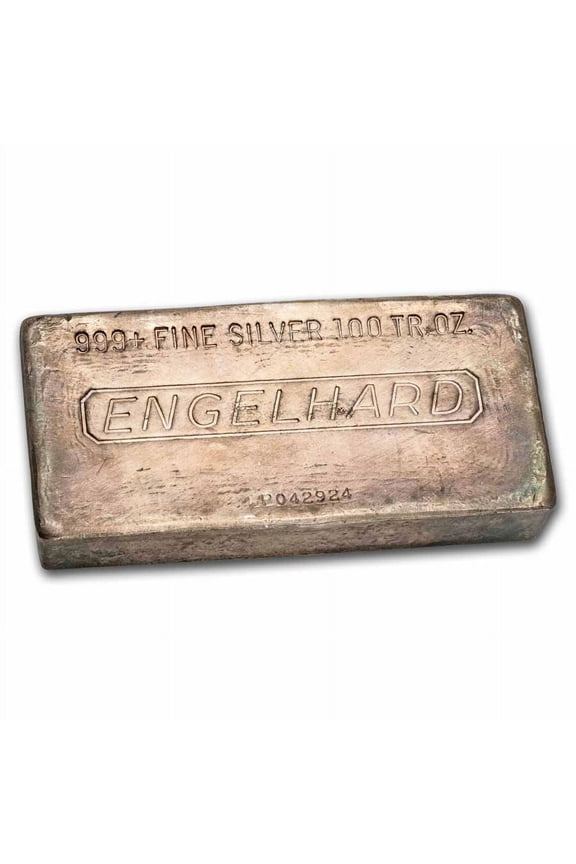 100 oz Silver Bar - Engelhard (6th Series "P")