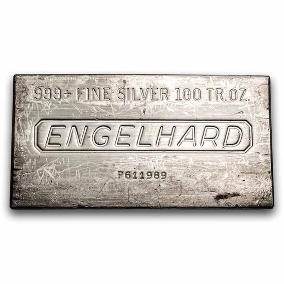 100 oz Silver Bar - Engelhard (Struck, CSRCO Stamp)
