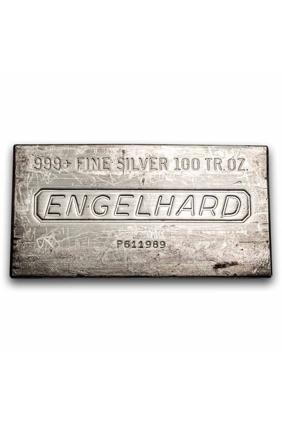 100 oz Silver Bar - Engelhard (Struck, CSRCO Stamp)