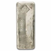 100 oz Silver Bar - Johnson Matthey C. Rhyne