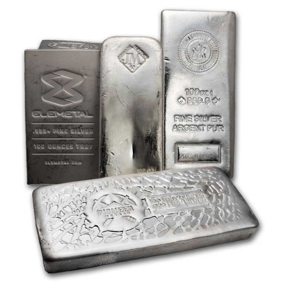 100 oz silver bar secondary market for collectible bullion and investment holdings