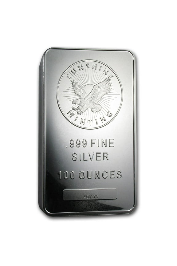 100 oz Silver Bar - Sunshine (Mint Mark SI)