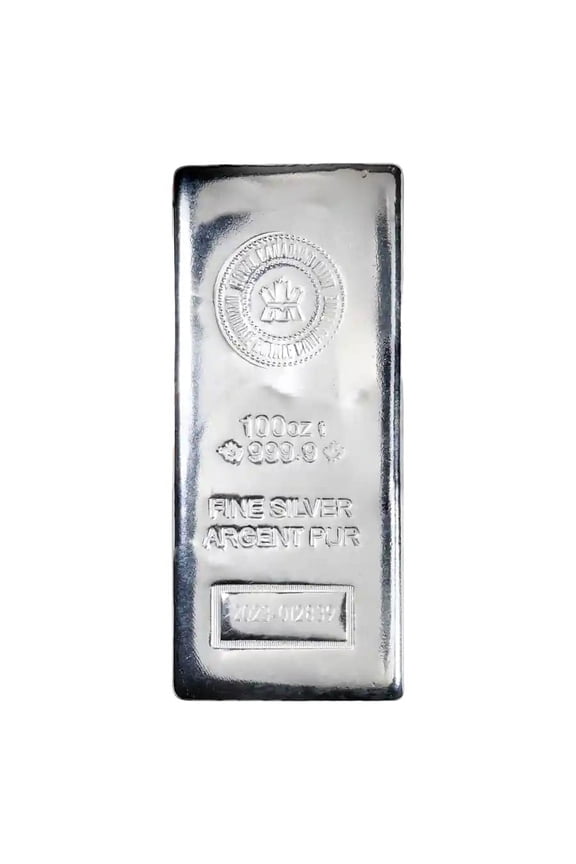 100 oz Silver Royal Canadian Mint Bar