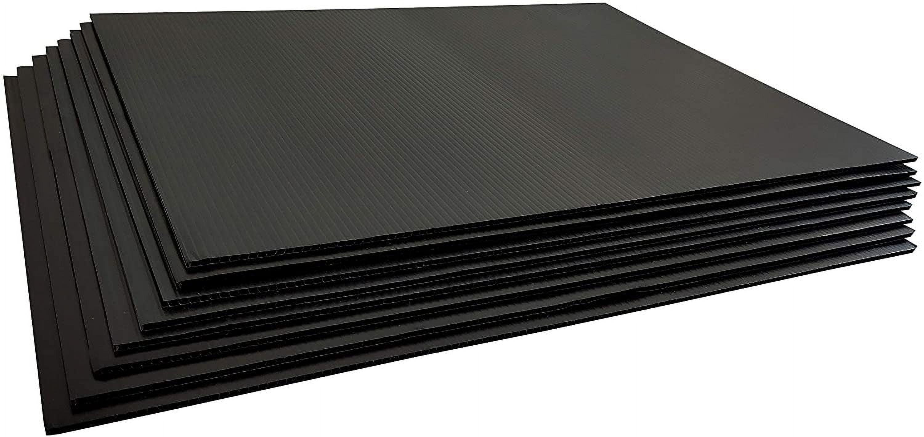 100 pack 24x17.25 inch Blank Black Yard Signs *No Stakes Included* - Fast Free Shipping!