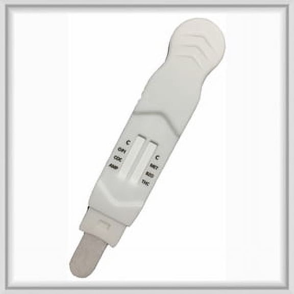 (100 pack) 6 Panel Saliva Drug Oral Fluid Test Kits - AMP/BZO/COC/mAMP/OPI/THC