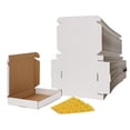 thumbnail image 1 of (100 pack)7x5x1 Shipping Boxes, White Small Corrugated Cardboard Box, Mailer Box, 1 of 5
