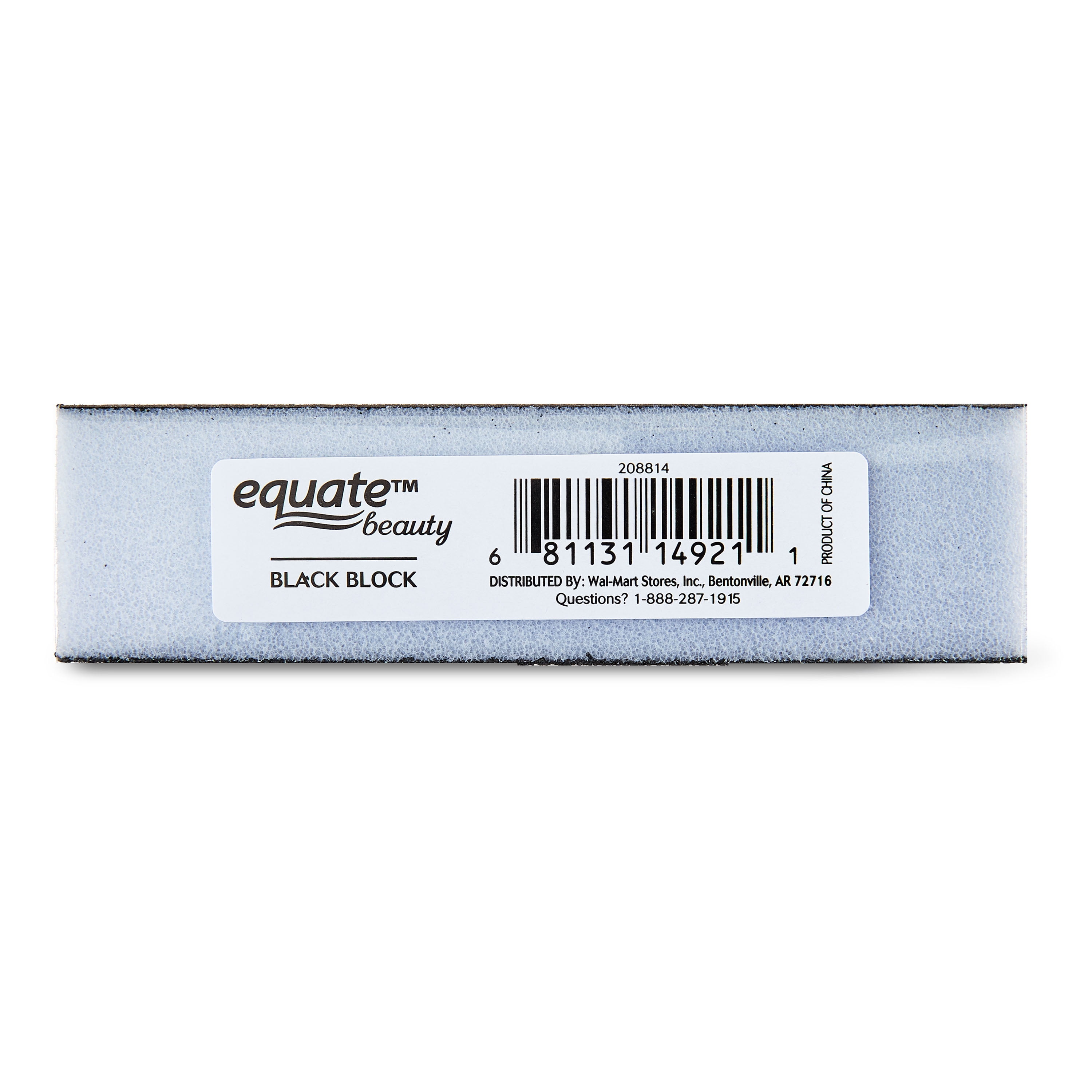 (100 pack) Equate Nail Buffer Block for Finishing Nail Care, Black, 1 Count