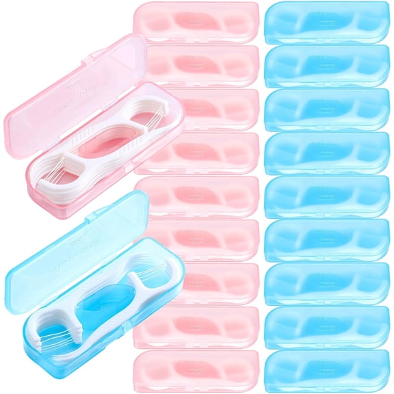 100 packs/1000 pieces, professional toothpick stick with travel case, ultra-fine toothpick stick, adult teeth cleaning toothpick flosser, suitable for travel, office, home