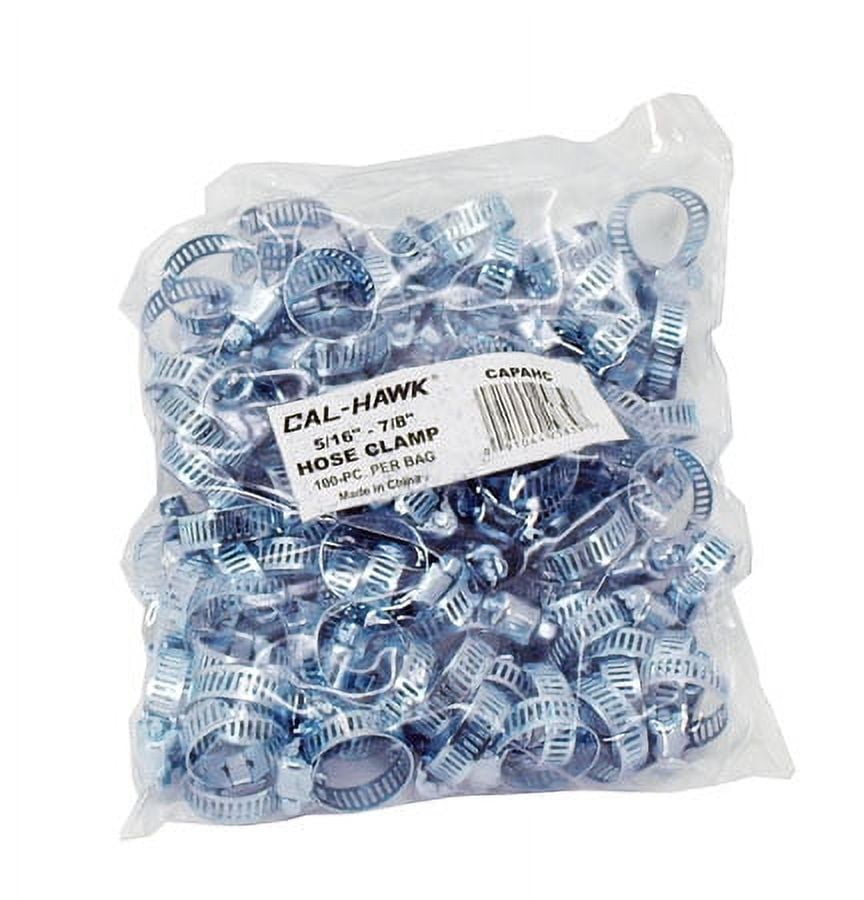 100-pc. 5/16" - 7/8" Hose Clamp