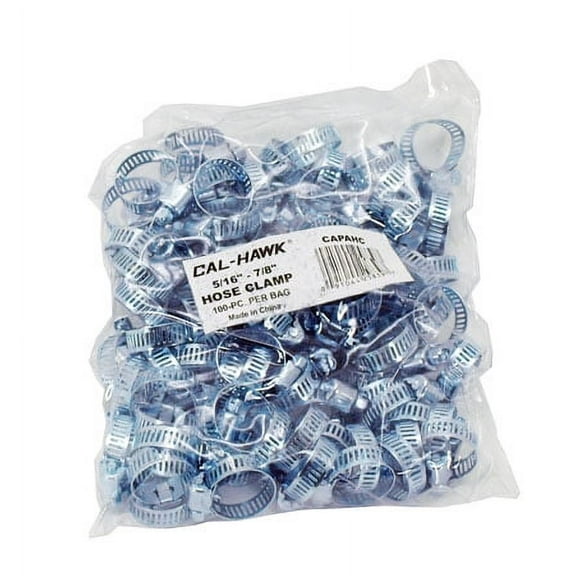100-pc. 5/16" - 7/8" Hose Clamp