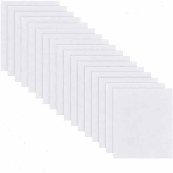 100 pc Cotton Cloth for Tie-dye Hand Painting White 15x12x0.02cm