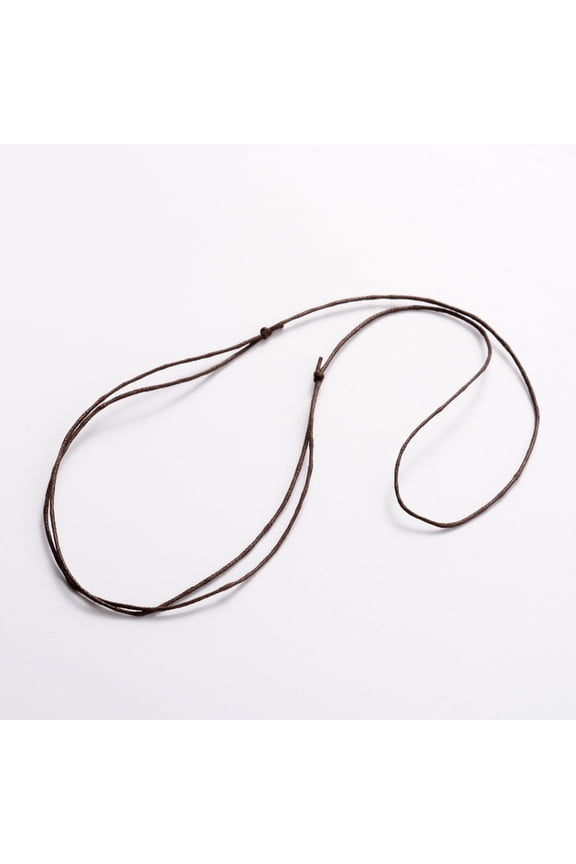 100 pc Korea Waxed Cotton Cord Necklace Making Adjustable Coconut Brown 14.5 inch~29 inch(37~74cm)