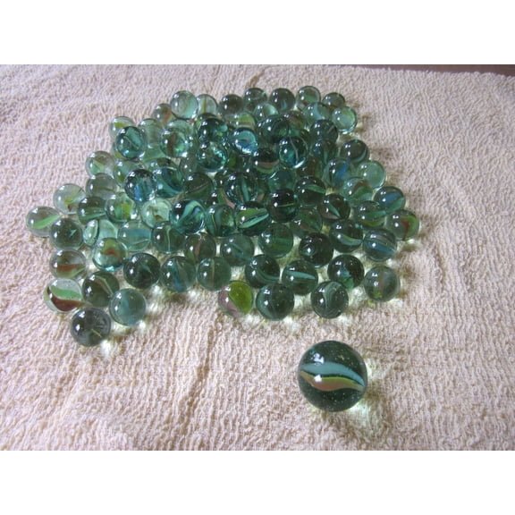 JMK 100 pcs Glass Marbles with Shooter