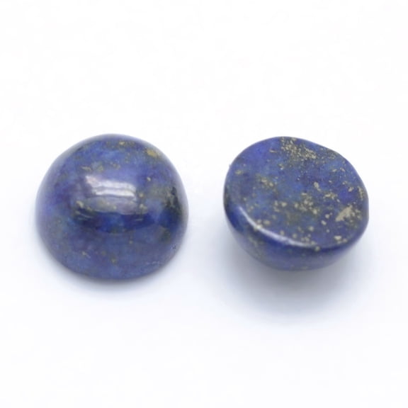 100 pc Natural Lazuli Cabochons Half Round Dyed 6x3~3.5mm