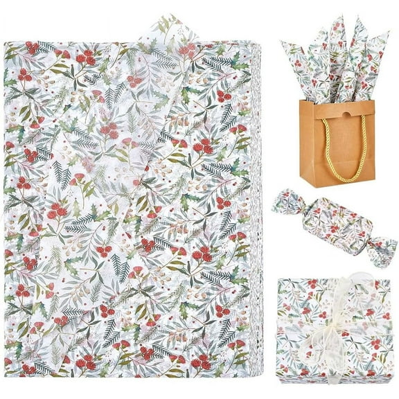 100 pc Paper Gift Wrapping Paper for Birthday Party Scrapbook Decoration Leaf 350x500x0.1mm