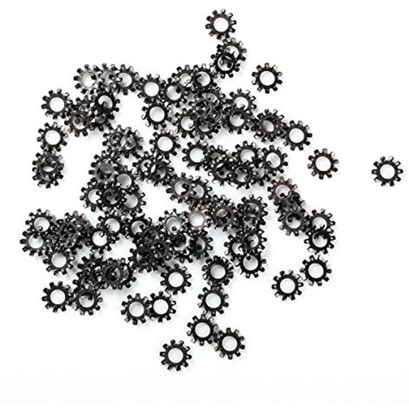 100 pcs 1/4 External Tooth Lock Washer 18-8 Stainless Steel