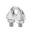 100 pcs 1/8" M3 Wire Rope Clip Cable Clamps Galvanized high Quality Steel Material, UBolt