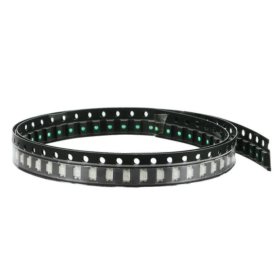 Uxcell 100Pcs 1206 Surface Mounted Devices Green LED Diode Lights Lighting Bulb Lamps Electronics Components Light Emitting Diodes