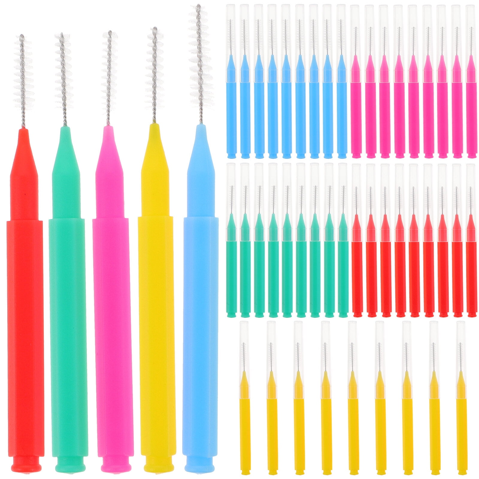 100 pcs Braces Cleaner Brush Interdental Brush Flosser Tooth Cleaning