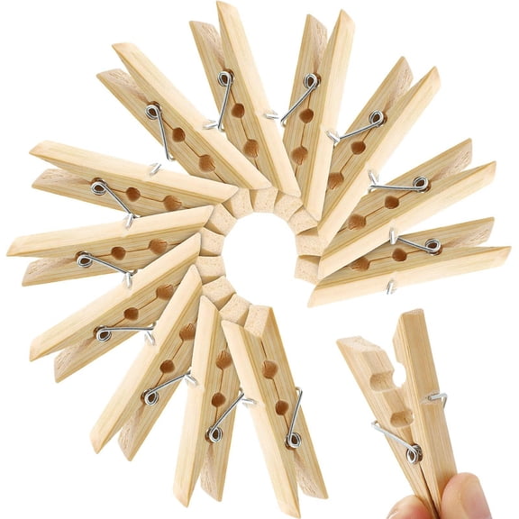 100 pcs Clothes Pegs Clothespins Grips Clothes Pegs For Home Clothing Windproof Accessories Wooden