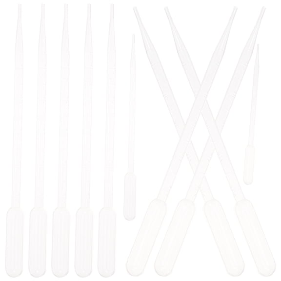 SHOWERORO Clear Plastic Pipettes with Scale for Home and Laboratory 100Pcs