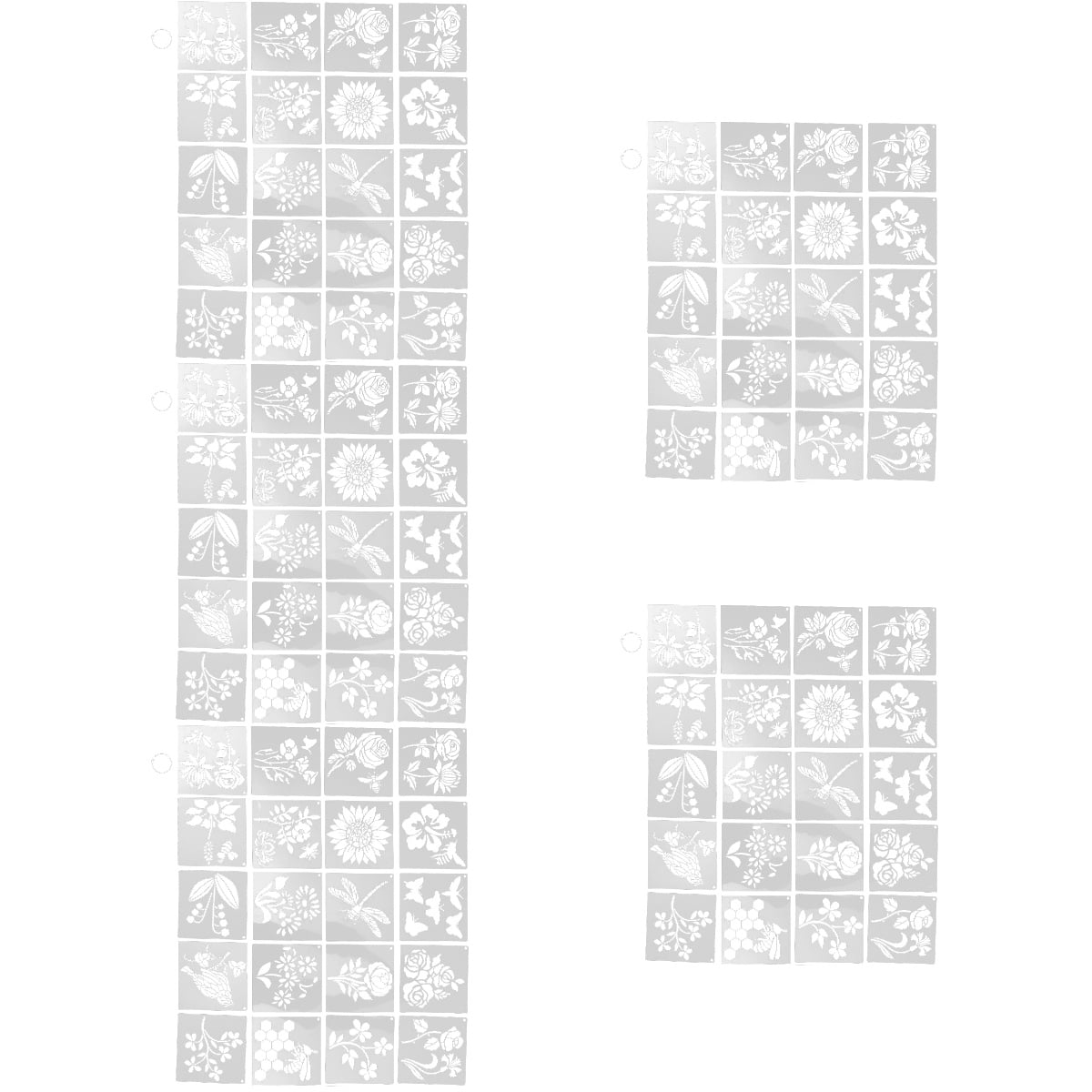 100 pcs Flower Plants Painting Stencils DIY Painting Stencils Stencils 100 pcs Flower Plants Painting Stencils DIY Painting Stencils Stencils