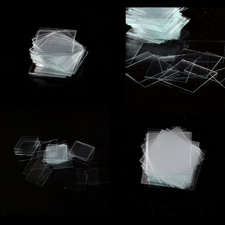 100 pcs Glass Micro Cover Slips 22x22mm - Microscope Slide Covers