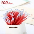 thumbnail image 1 of 100 pcs Ink Beadable Pens Refills, Replaceable Pens Refills, for Plastic Bead Ballpoint Pen Ink Refills(Red), 1 of 7