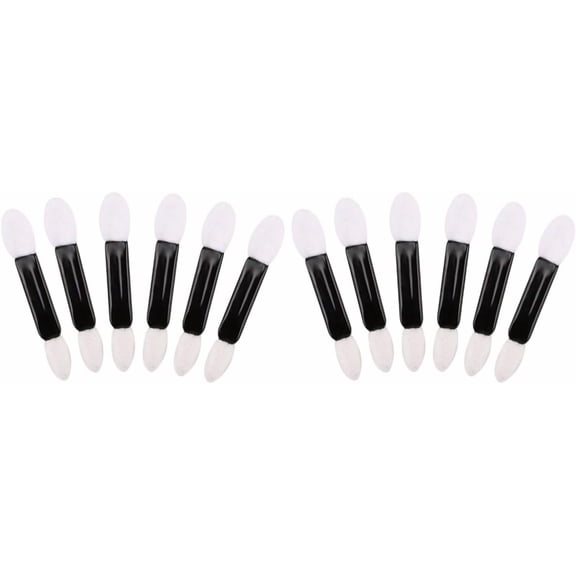 100 pcs Makeup Portable Shadow Girls Brushes Sided Double-ended Disposable Eyeshadow Tipped Eye Double Oval Tools Applicator Sponge for Women Applicators Head Eyeshadows Brush