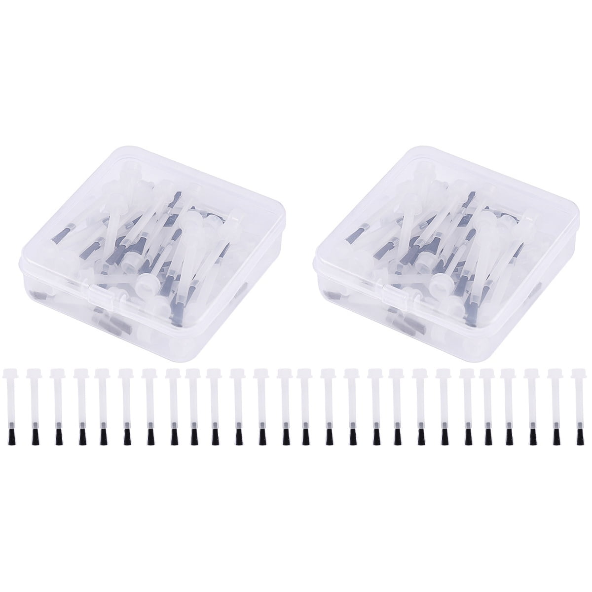 100 pcs Nail Polish Applicators Brush Replacements Liquid Dipping Brush