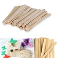 thumbnail image 1 of 100 pcs Natural Wood Popsicle Sticks Wooden Craft Sticks Wax 4-1/2" x 3/8" New, 1 of 6