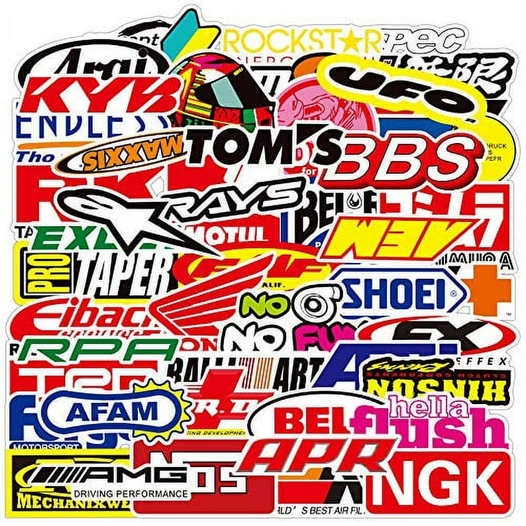 100 pcs/Pack Fashion Motocross Motorcycles Dirt Bike Supercross Stickers No  Repetition Sticker Vinyl Cool Skateboard Guitar Travel Case Sticker Water  Bottle Laptop Luggage Bicycle Stickers 