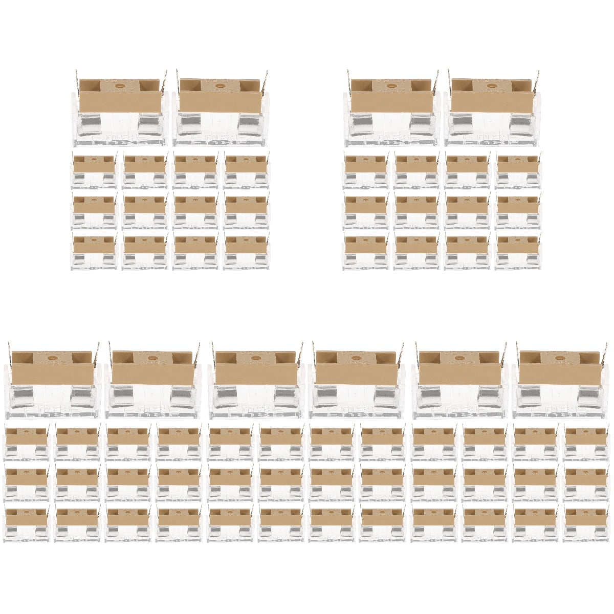 100 pcs Panel Mount Fuse Holder Boat Fuse Holder Panel Mount For 5x20mm