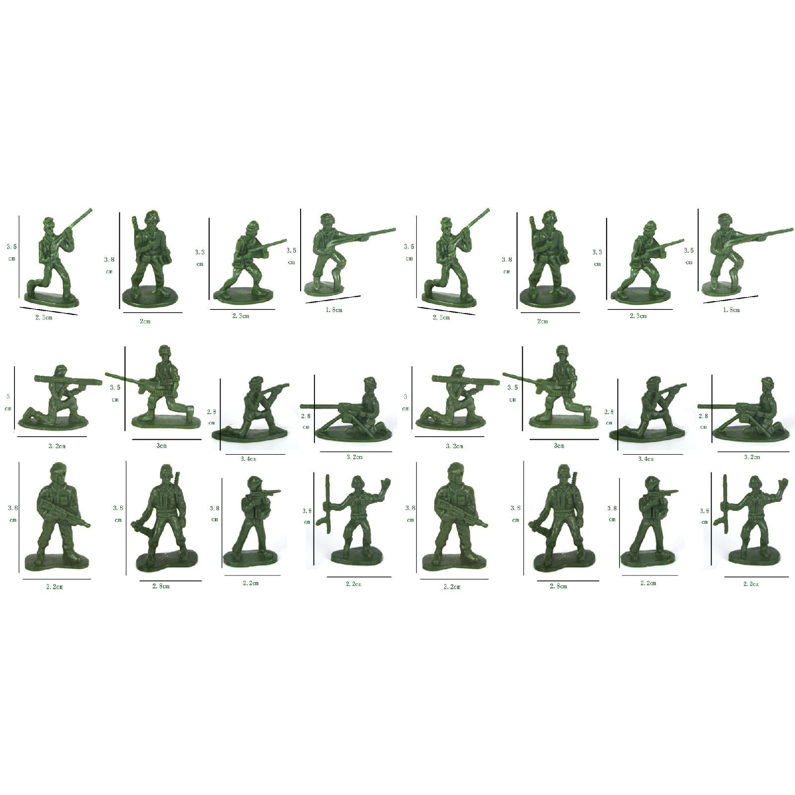 100 pcs Playset Toy Soldiers Men 3.8cm Figures 2PCS Toddler Drill Set