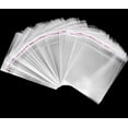 thumbnail image 1 of 100 pcs Resealable Poly Bags Transparent OPP Bag Plastic Bags Self Adhesive Seal Size 4''X9''(4.3''X8.6''), 1 of 1