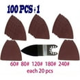 thumbnail image 1 of 100 pcs Sanding Sheets +Sanding Pad For multimaster Oscillating Tool accessories, 1 of 7