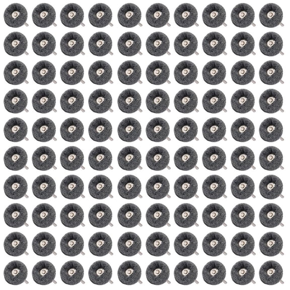 100 pcs Scouring for Pads Mini Brush Nylon Abrasive Tip, 3 mm Handle 25mm Diameter