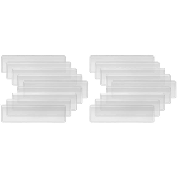 CIMAXIC Clear Adhesive Pockets, PVC Card Holders for Storage, Strong and Residue-Free, 100Pcs