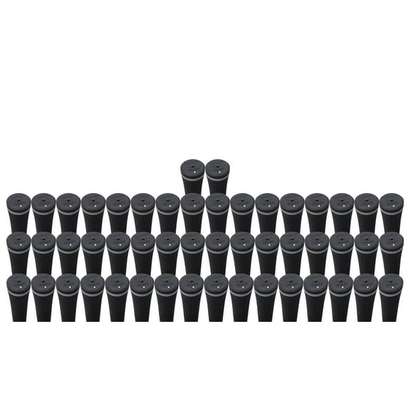 100 pcs - Tour Pro Soft Black Midsize Golf Grips