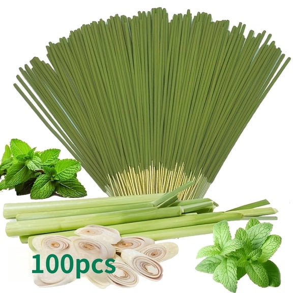 Reed Diffuser Sticks Set with Essential Oils & Natural Fragrances, Natural, 8.66 Inches, 100 Count