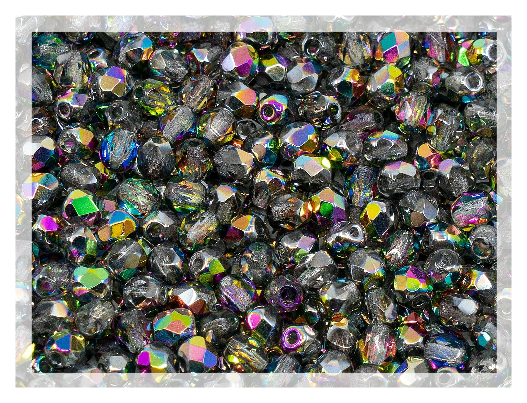 100pcs 3mm Jet Black Czech Glass Beads - Faceted Fire Polished Beads For Jewelry Making - View #10