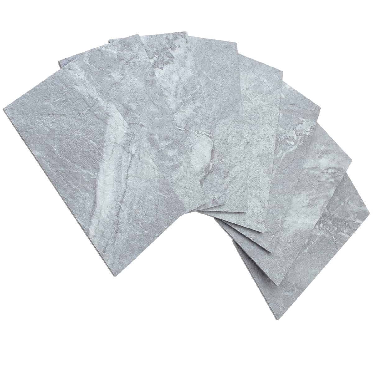 100-piece Peel And Stick Backsplash Wall Tiles  3" X 6" Pvc Grey Marble Faux On For Kitchen Bathroom Laundry Room Camper Fireplace